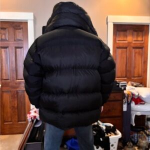 Vintage Down Below Men's Duck Down Winter Puffer Jacket Black